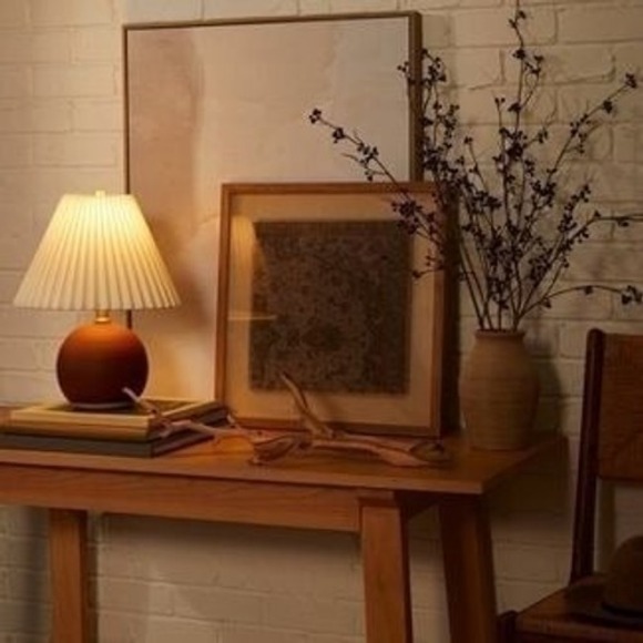 Oval Table Lamp with Pleated Shade‎ - Threshold Studio McGee Target - New in Box - Picture 3 of 9